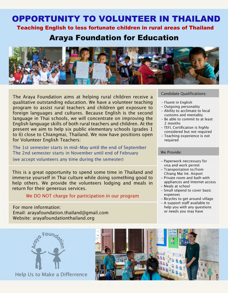 Recruitment Flyer 2014